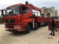 東風(fēng)御龍前四后八長興14噸隨車吊帶平板